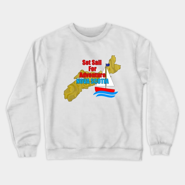 NOVA Scotia Canada Adventure Crewneck Sweatshirt by SartorisArt1